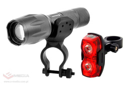 Zestaw lamp rowerowych diodowych (LED) everActive FL-600 wraz z uchwytem + everActive TL-X2