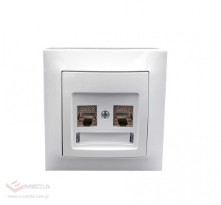 Kit 2x RJ45 cat. 7 surface-mounted