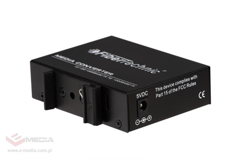 FIBERTECHNIC Gigabit Media Konwerter FCM-3100-F-DIN SFP RJ45 z uchwytem DIN