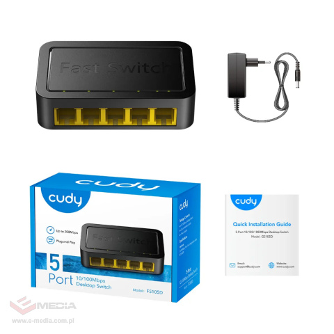 Cudy FS105D 5-Port 10/100 Mbit/s SWITCH
