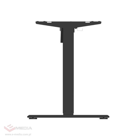 Stelaż do biurka regulowany elektrycznie, czarny, system antykolizyjny