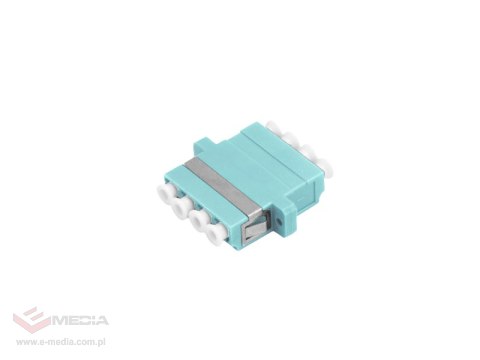 Adapter światłowodowy multimodowy OM3 LC quad ALANTEC