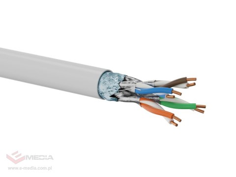 Kable F/FTP kat.6A B2ca LSOH 4x2x23AWG 500m (10Gb/s) 25 lat gwarancji, badanie jakości laboratorium FORCE wysoka klasa palności Kable F/FTP kat.6A B2ca LSOH 4x2x23AWG 500m (10Gb/s) 25 lat gwarancji, badanie jakości laboratorium FORCE wysoka klasa palności