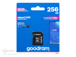 Karta microSDXC 256GB+adapter SD CL10 GOODRAM UHS-I