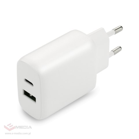 Wandladegerät everActive SC-370Q mit USB-QC3.0- und USB-C-PD-PPS-25-W-Anschluss
