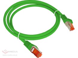 Patch-cord F/UTP kat.6 PVC 0.5m zielony ALANTEC