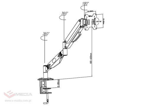 Universal desk mount LCD/LED/PLASMA TV 13"- 32"