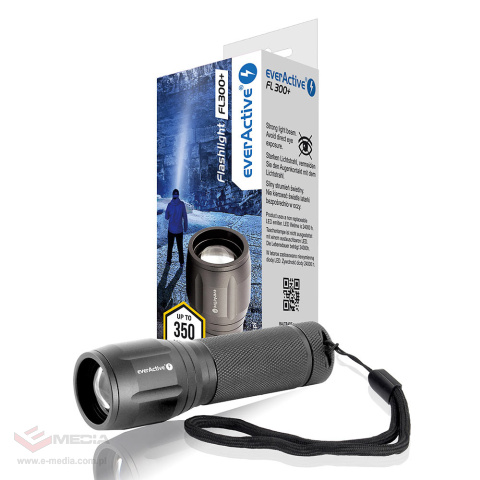 LED-Fahrradbeleuchtungsset: everActive FL-300+ Cree XP-G3 350 Lumen + everActive BL-150R