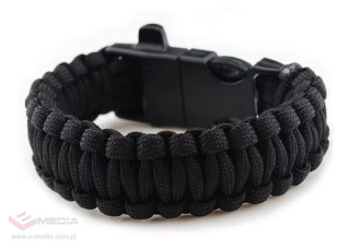 Badger Outdoor Paracord Bracelet with Tinder - Black