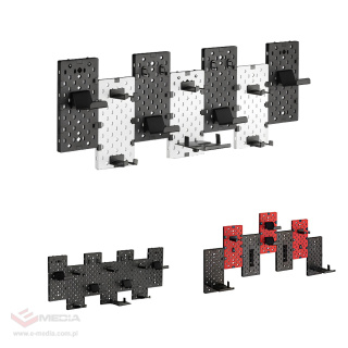 Black and White Wall Board for Gamer Pads Gaming Headphones Spacetronik Holdee SPB-157W