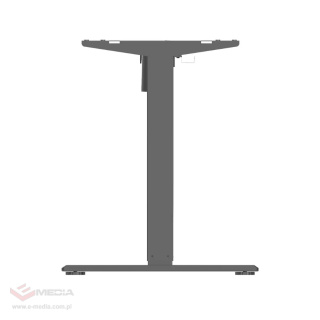 Electrically adjustable desk frame, grey, anti-collision system