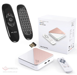 Android SMART TV Homatics Box R 4K Plus Android 11 WiFi 6 mit vollständiger Zertifizierung. + Bluetooth-Tastatur KS-3