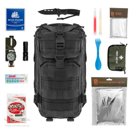 Badger Outdoor Recon Evacuation Backpack 25 L Black - With Accessories