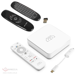 Android SMART TV Homatics Box R 4K Lite Android 11 + DVB-T2 Tuner + KS-3 Bluetooth-Tastatur