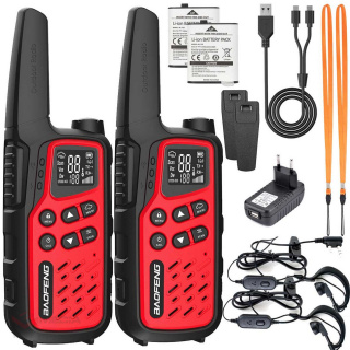 Baofeng BF-T25E PMR radio 2 pcs. -Red