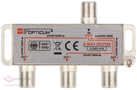 ROZGAŁĘŹNIK RI-3/1F-SAT-OPTI OPTICUM
