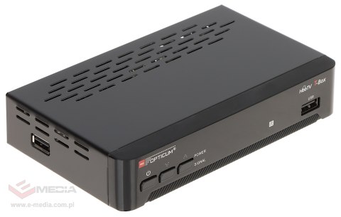 TUNER CYFROWY HD DVB-T/DVB-T2 T-BOX H.265/HEVC HbbTV OPTICUM