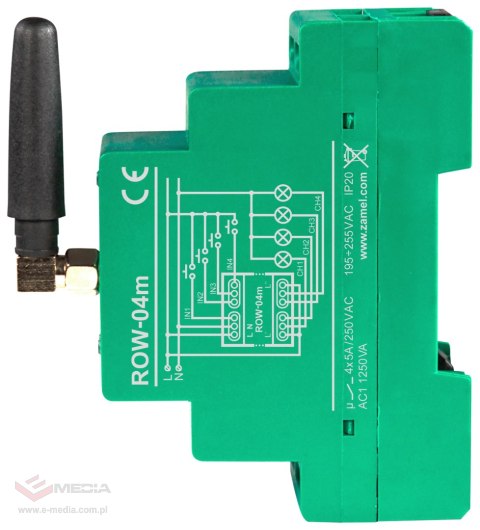 INTELIGENTNY PRZEŁĄCZNIK ROW-04M Wi-Fi SUPLA ZAMEL