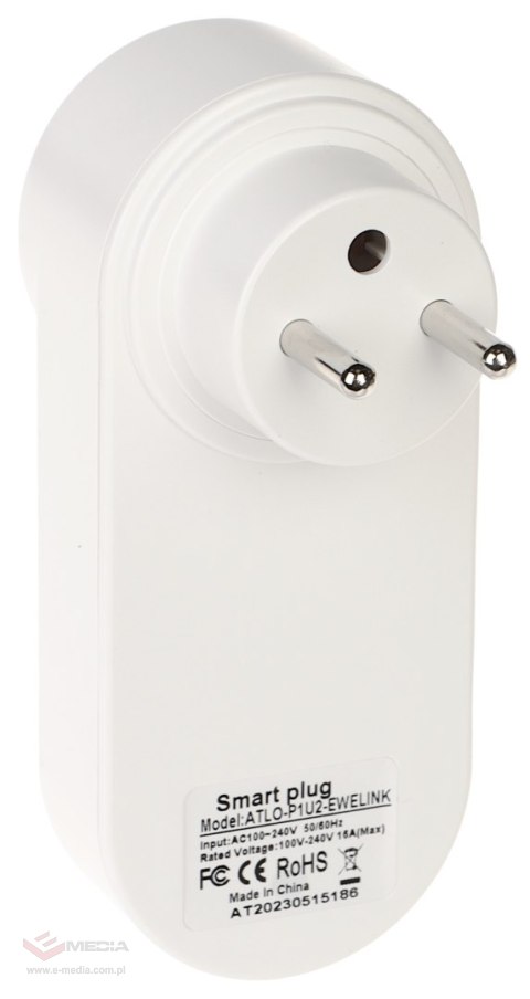 INTELIGENTNE GNIAZDO ELEKTRYCZNE ATLO-P1U2-EWELINK Wi-Fi, eWeLink
