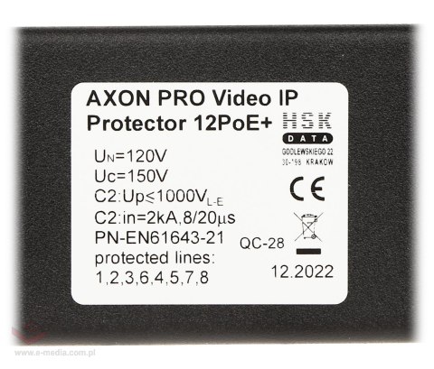 OGRANICZNIK PRZEPIĘĆ AXON-PRO-IP-12POE+