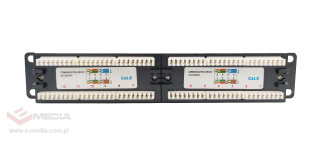 Patch panel 12-port UTP6 1U 10" złącza krone