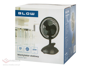 Wentylator biurkowy 6"/15cm Klips 25W 2w1 CZARNY