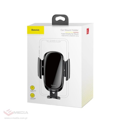 Uchwyt Baseus Future Gravity Car Mount SUYL-WL01 grawitacyjny na telefon 4-6" na kratkę nawiewu - czarny