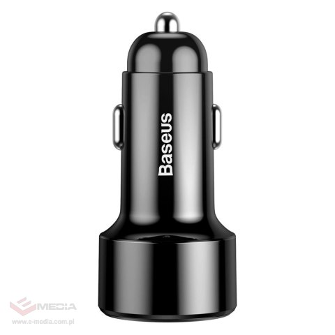 Baseus Magic Series Dual QC - ładowarka samochodowa Quick Charge 3.0 2x USB 45W 6A czarny (CCMLC20A-01)