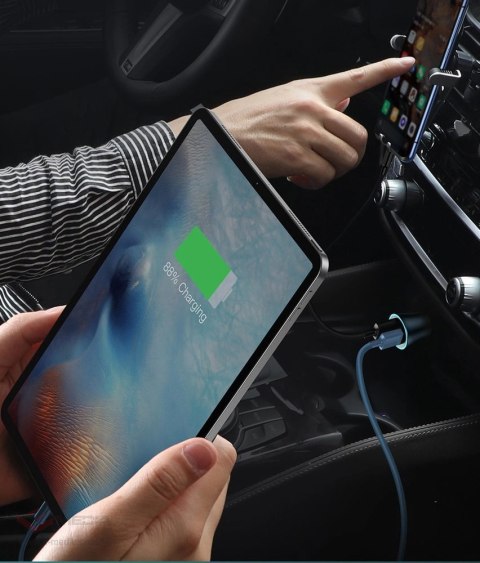 Baseus Golden Contactor Pro szybka ładowarka samochodowa USB Typ C / USB 40 W Power Delivery 3.0 Quick Charge 4 + SCP FCP AFC sz