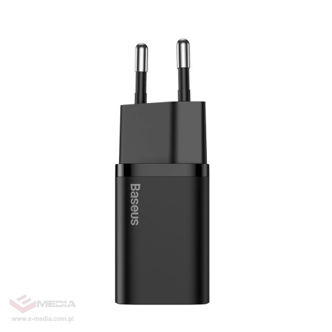 Baseus Super Si 1C szybka ładowarka USB Typ C 25W Power Delivery Quick Charge czarny (CCSP020101)
