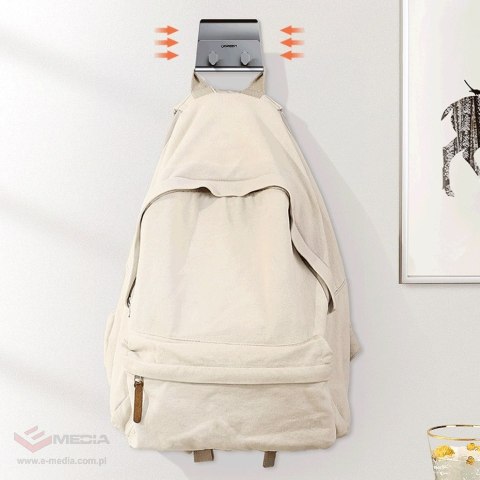 Uchwyt Ugreen LP193 metalowy ścienny na smartfon / tablet 4-9.7" - srebrny