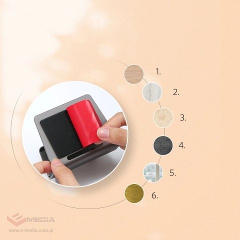 Uchwyt Ugreen LP193 metalowy ścienny na smartfon / tablet 4-9.7" - srebrny