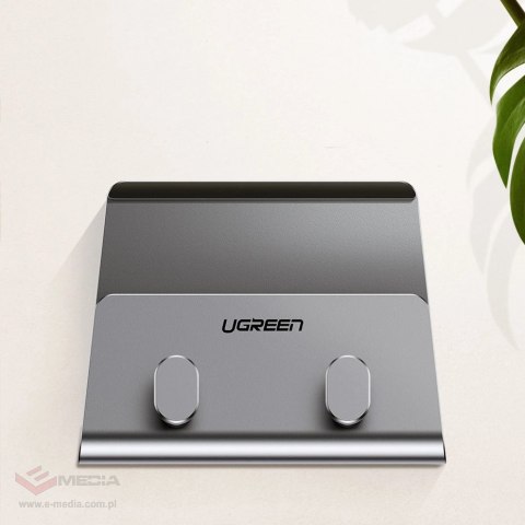 Uchwyt Ugreen LP193 metalowy ścienny na smartfon / tablet 4-9.7" - srebrny