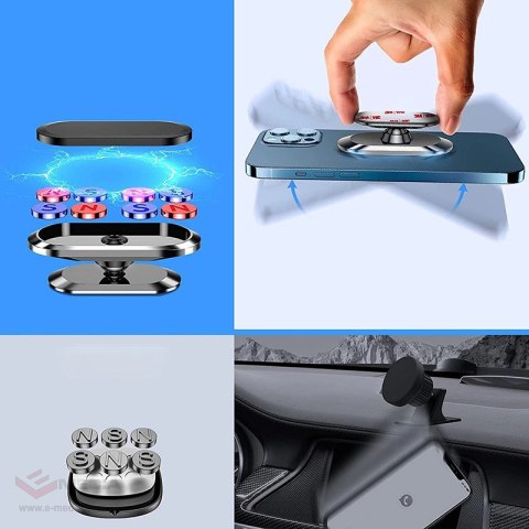 Uchwyt magnetyczny Joyroom JR-ZS227 do samochodu na telefon - ciemnoszary