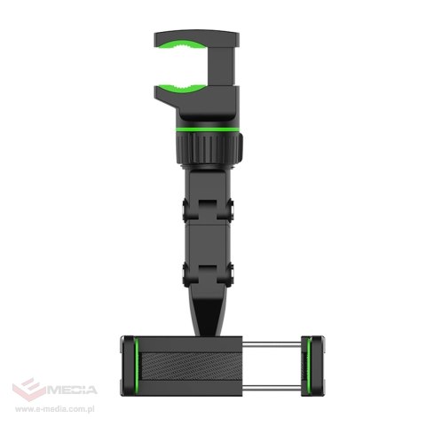 Regulowany uchwyt na lusterko wsteczne samochodu do smartfona zielony