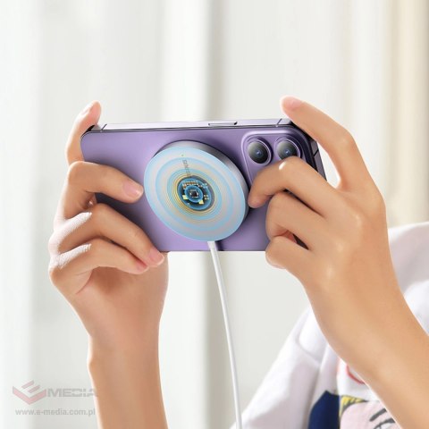 Baseus Simple Mini3 ładowarka indukcyjna 15W srebrny