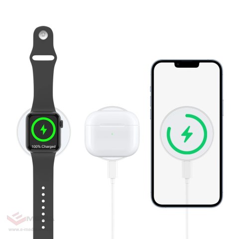 Ładowarka indukcyjna Choetech T603-F MagSafe z uchwytem - biała