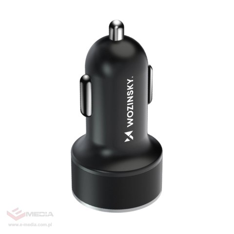 Ładowarka samochodowa Wozinsky WDCCAC USB-C USB-A 36W - czarna