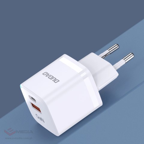 Ładowarka sieciowa GaN 33W PPS USB C/USB Dudao A13Pro - biała