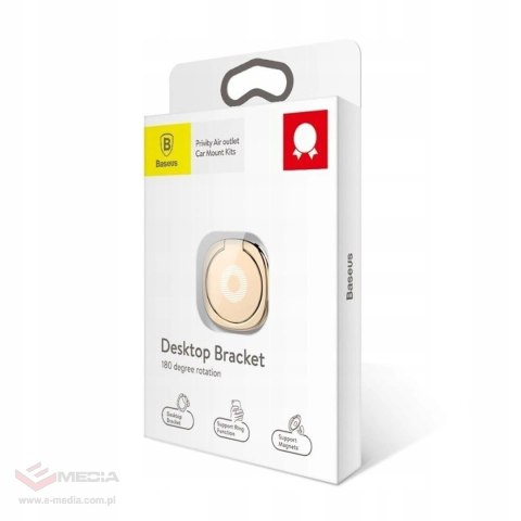 Uchwyt / ring Baseus Privity Ring z funkcją stojaka - złoty