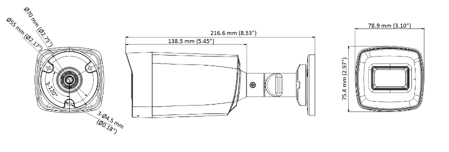KAMERA 4W1 HIKVISION DS-2CE17H0T-IT3FS(2.8mm)