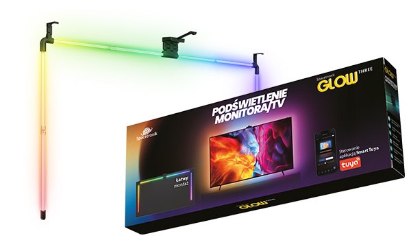 Oświetlenie LED telewizora modułowe Spacetronik Glow Two SC